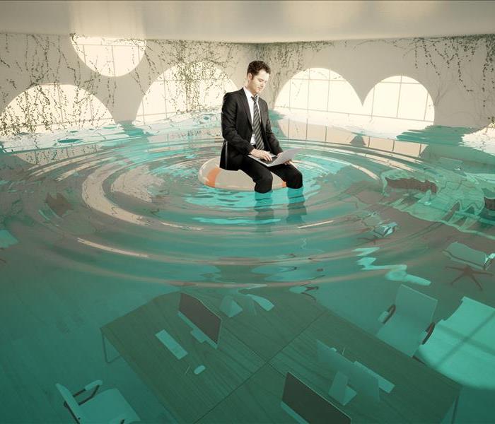 Flooded Office.