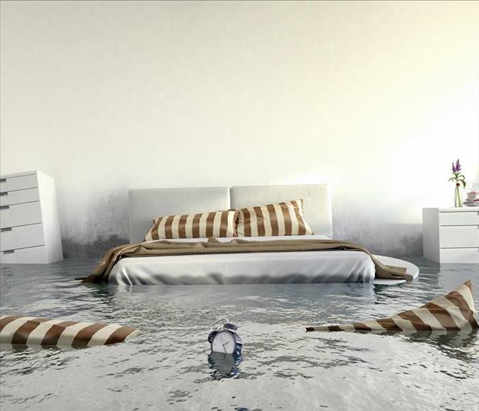 Image of a flooded bedroom